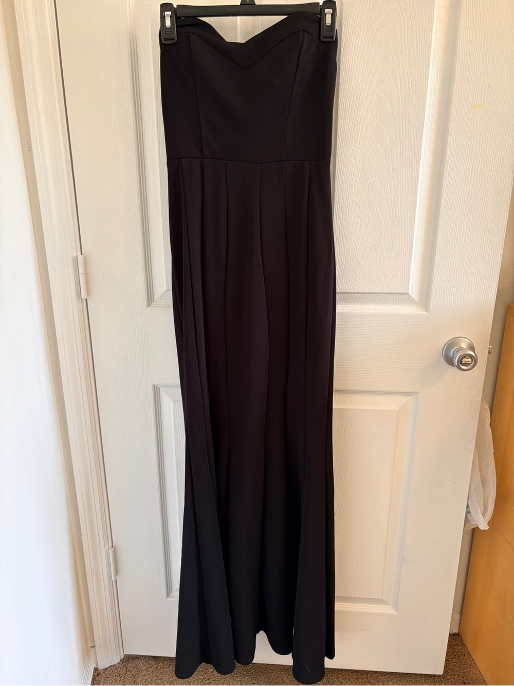 Black Gown | Strapless Sweetheart Trumpet Maxi Dress | Size 5